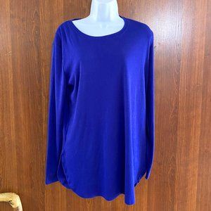 Royal Deep Blue Comfy top Size Large Sweater type material Herou